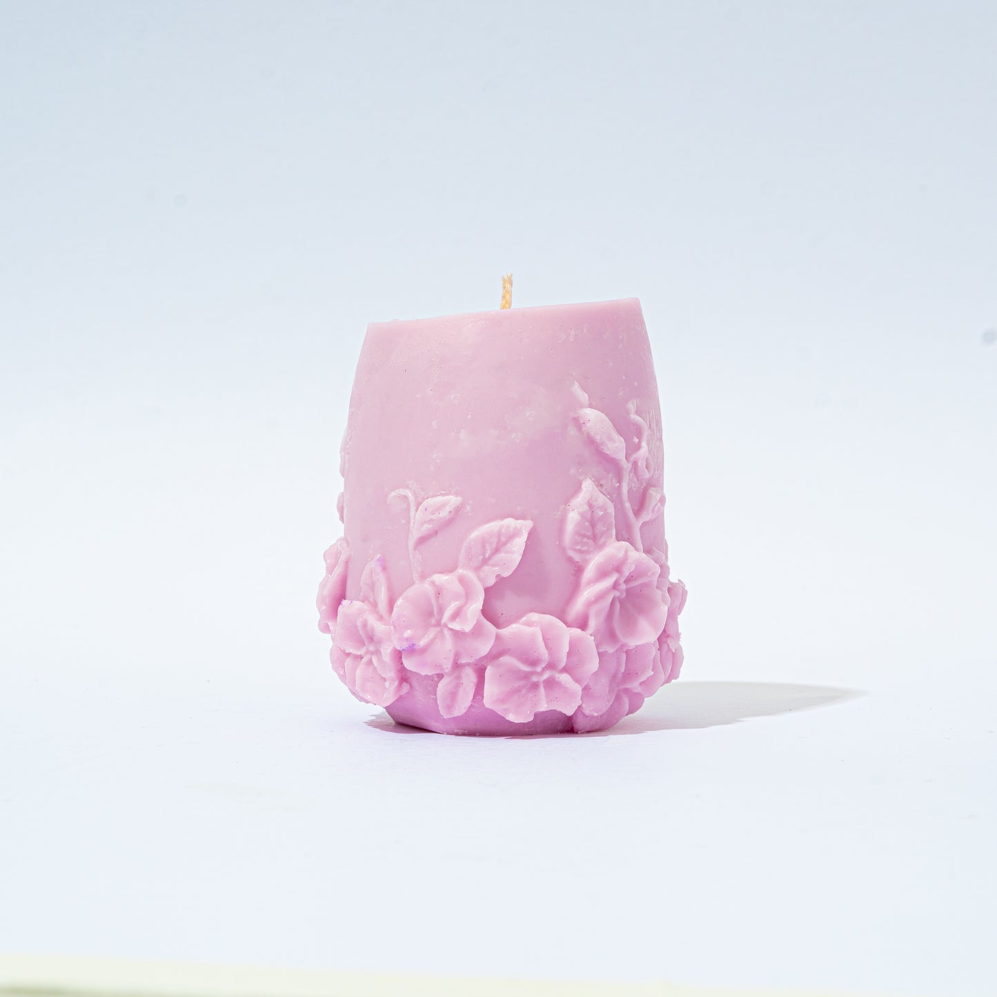 Lavender Floral Candle