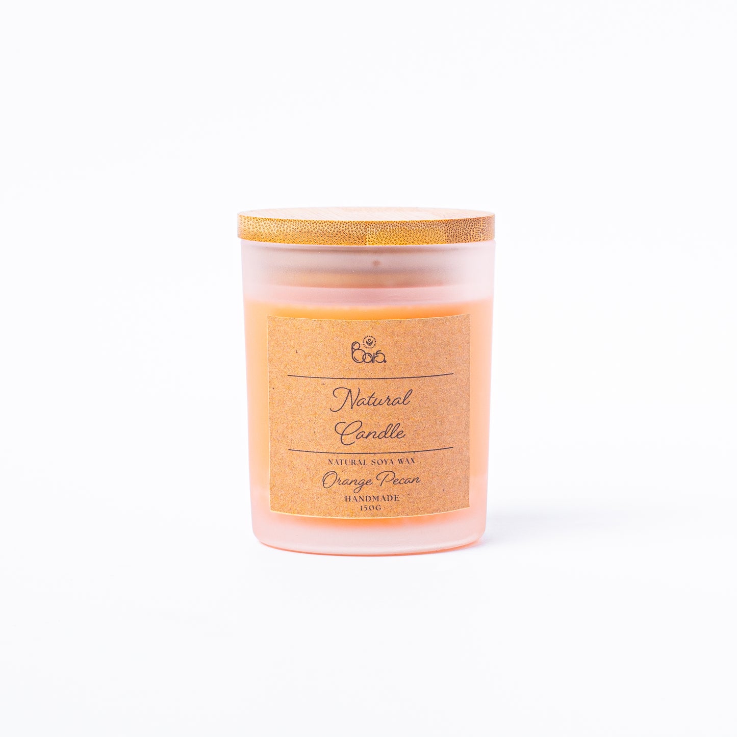 Orange Pecan Natural Candle